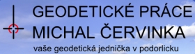 Geodetické práce Michal Červinka