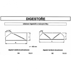 Odsávací digestoře s tukovými filtry 3000 x 2000