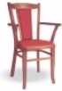 Dřevěná jídelní židle s područkami 3850