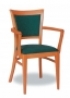 Dřevěná jídelní židle s područkami 3904