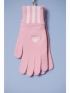 Rukavice dámské růžové s proužkem Adidas