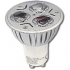LED úsporná žárovka 3LED, GU10, bodová, teplá bílá 3W 