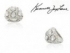 Velký stříbrný prsten s krystaly Swarovski  