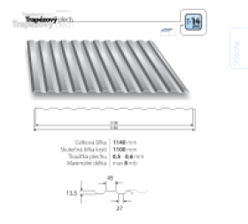 Fasádní trapézové plechy