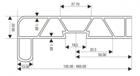 Vnitřní parapety PVC