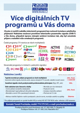 Montáž DVB-T