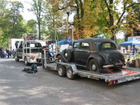  Filmové záběry na auto tažené za kamerovým vozem